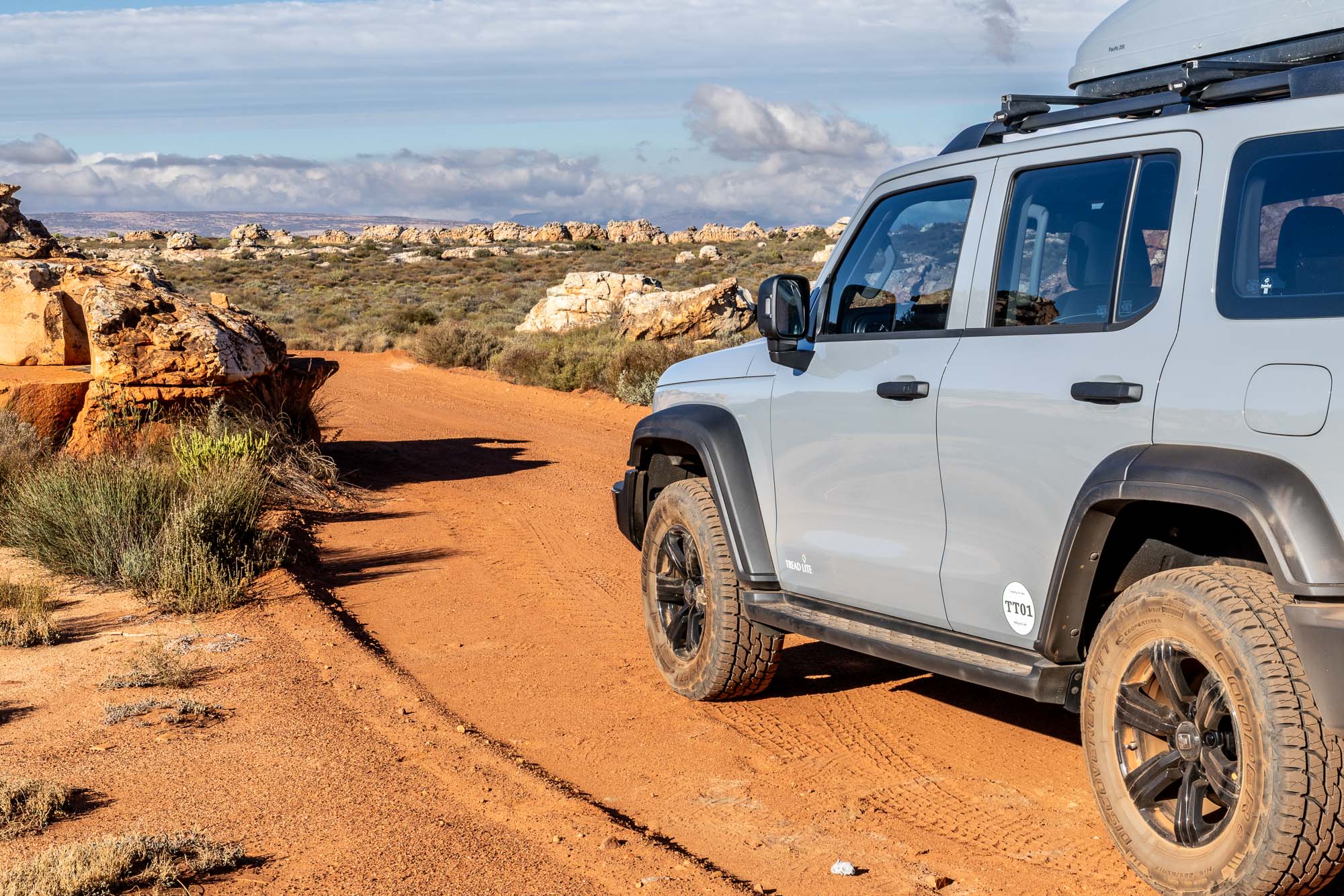 Exploring the back roads of South Africa in our GWM Tank 300 rentals