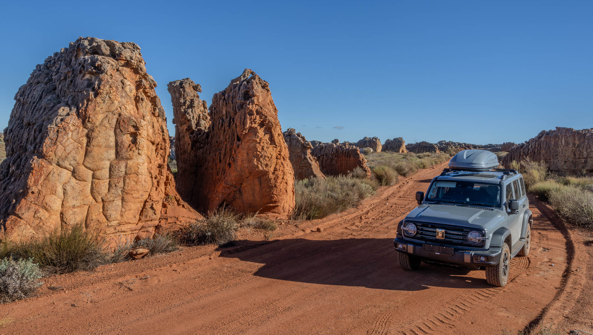 Family Self-Drive 4x4 camping adventures with Tread Lite in our GWM Tank 300 rentals